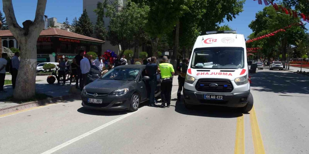 Otomobilin çarptığı yaya ağır yaralandı