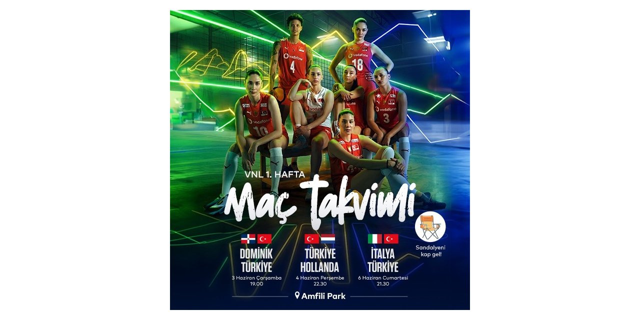 Türkiye Kadın Voleybol Takımı'nın maçları Ataşehir'de dev ekranda yayınlanacak
