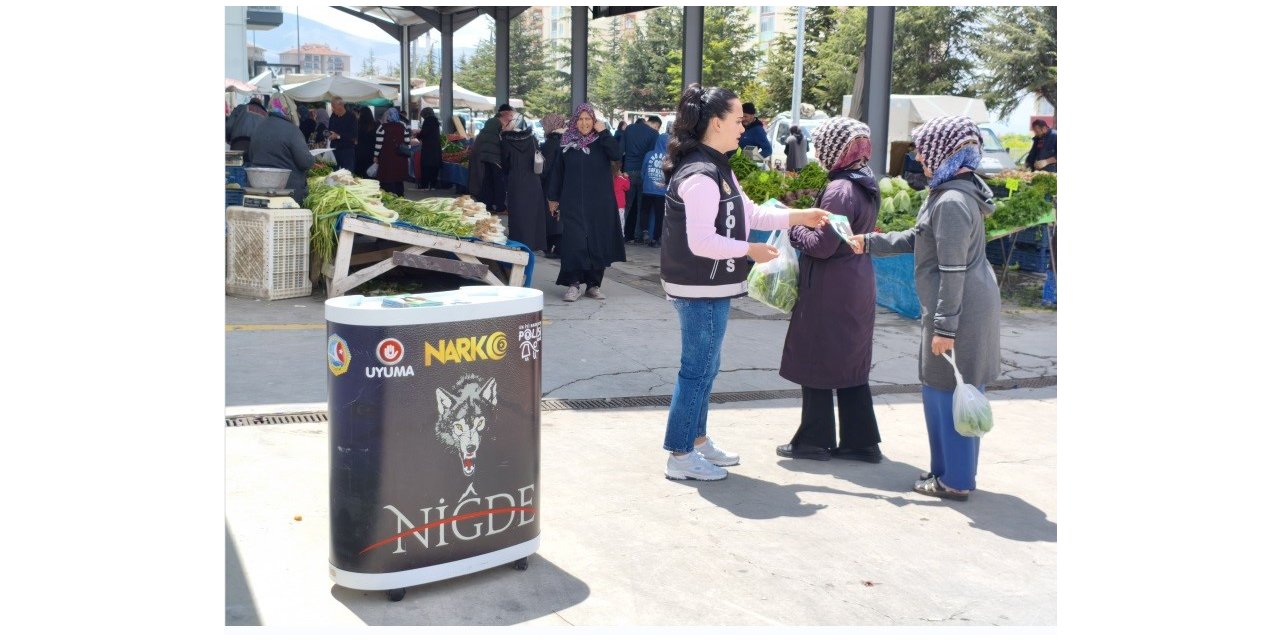 Niğde'de uyuşturucuyla mücadele kapsamında bin 406 vatandaşa bilgilendirme