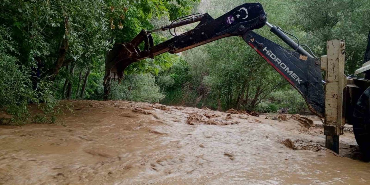 Malatya’da Kozluk Çayı taştı, yürüyüş rotaları su altında kaldı