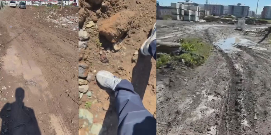 Kars'ta çamurda iş ve okul çilesi