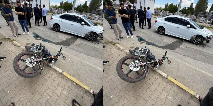 Muş’ta otomobil ile motosiklet çarpıştı: 2 yaralı