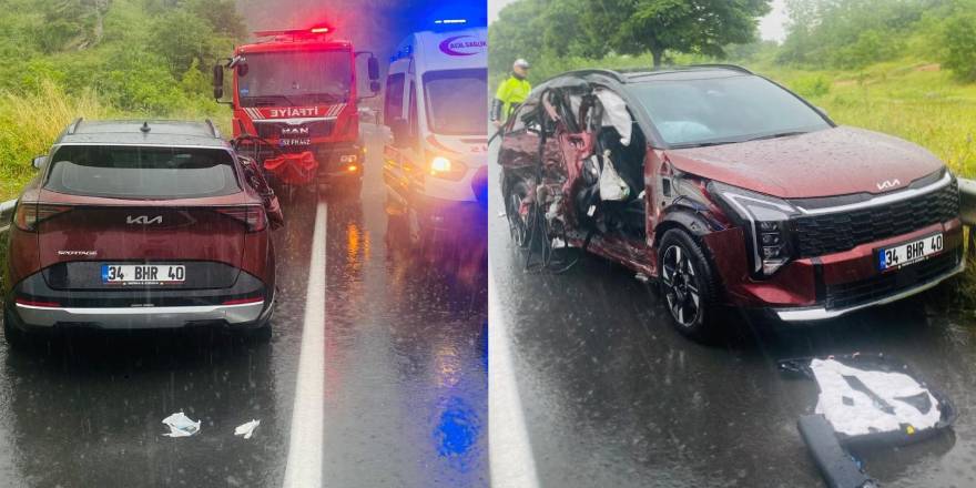 Ordu'da 3 aracın karıştığı kazada 6 kişi yaralandı