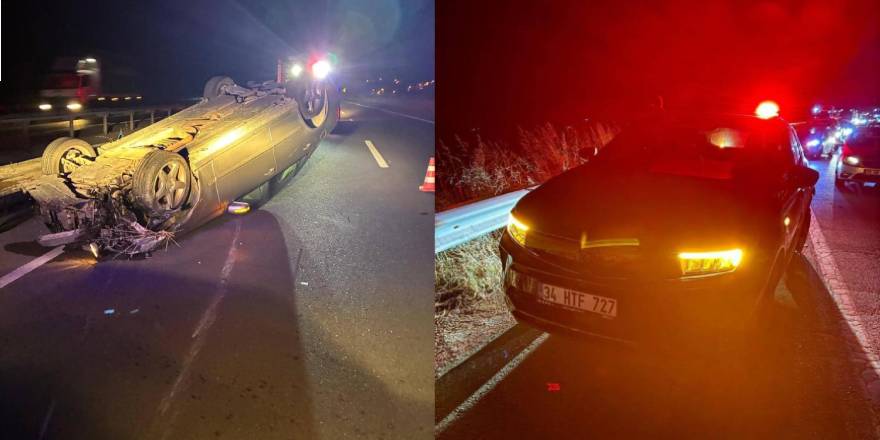 Kazadan sonra kaçan alkollü sürücüyü jandarma yakaladı