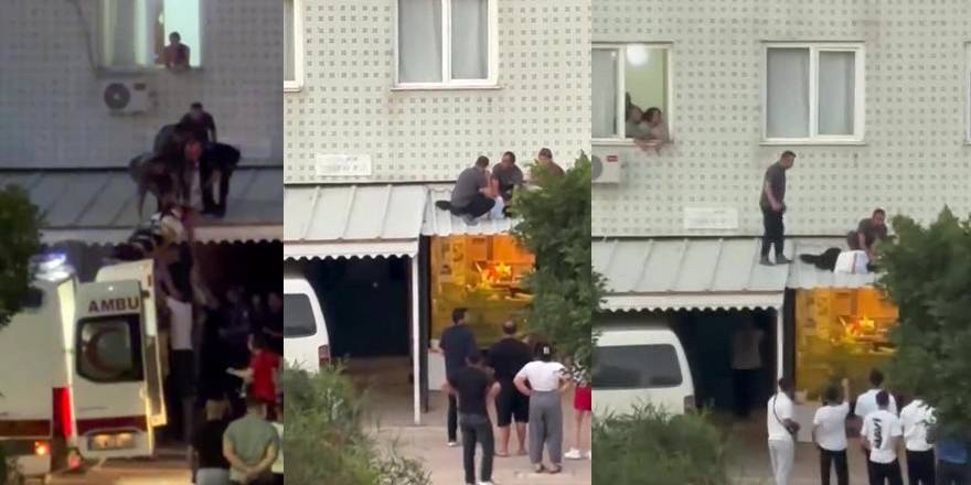 Cam silerken metrelerce yükseklikten düşen genç kız yaralandı