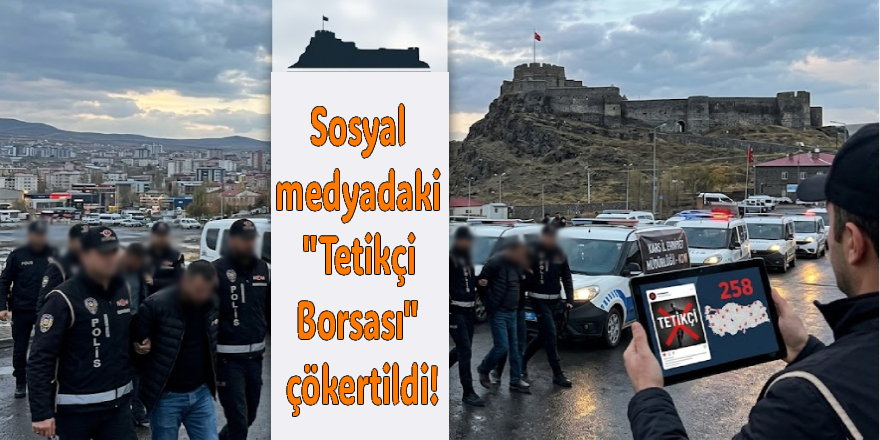 Kars'ta  tetikçi ve suç örgütlerini öven şahıslar yakalandı