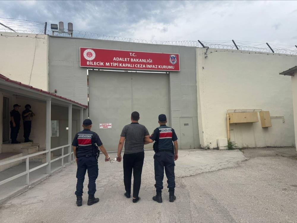 Bilecik'te 4 yıl 6 ay hapis cezası bulunan şahıs yakalandı