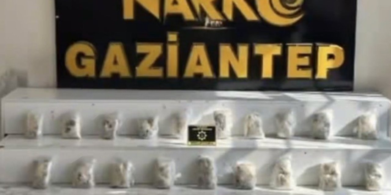 Gaziantep’te 22 kilo uyuşturucu ele geçirildi: 8 şahıs tutuklandı