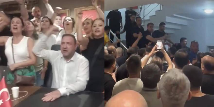 CHP İzmir'de olaylı gece: Gümrükçü il binasına girdi, taraflar arasında arbede çıktı