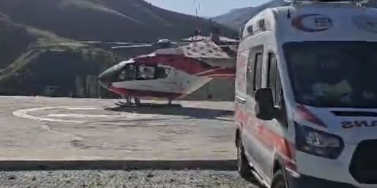 Van’da kalp krizi geçiren hasta helikopter ambulansla hastaneye sevk edildi