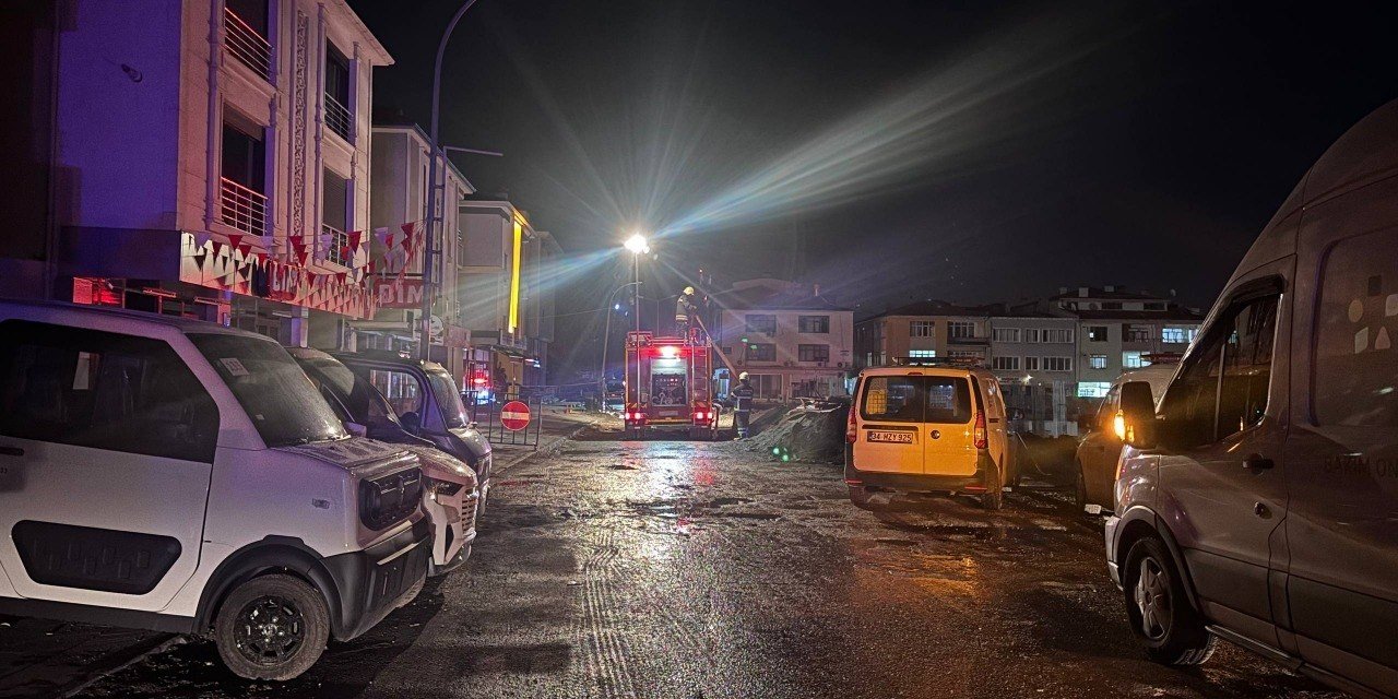 Erzincan’da inşaat sahasında doğal gaz sızıntısı paniği