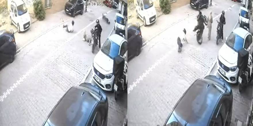 Kontrolden Çıkan Motosiklet Kadına Çarptı