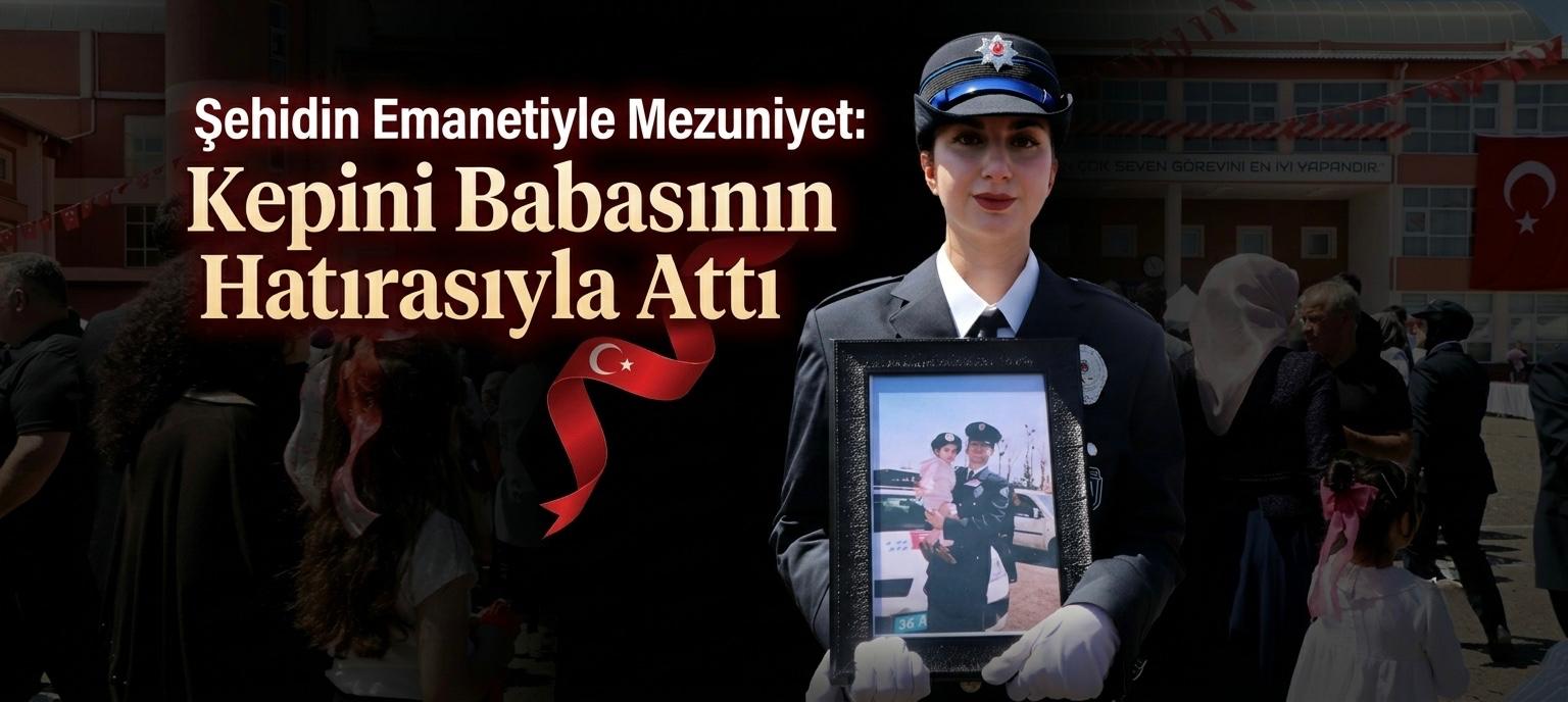 Şehidin Emanetiyle Mezuniyet: Kepini Babasının Hatırasıyla Attı