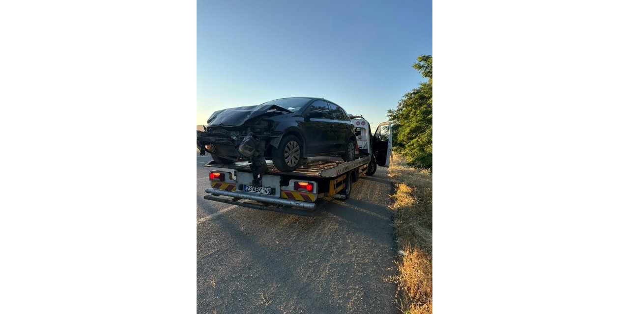 Elazığ’da otomobil şarampole uçtu: 1 yaralı