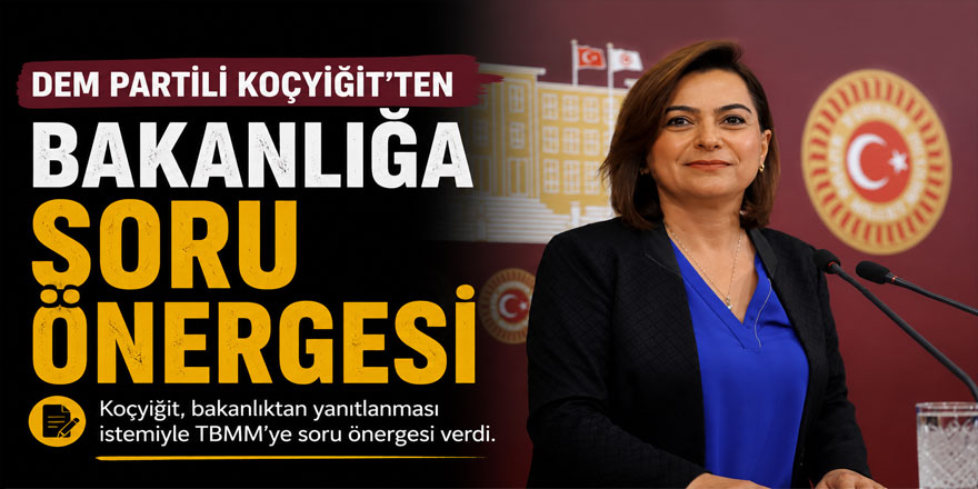 DEM Partili Koçyiğit'ten Bakanlığa soru önergesi