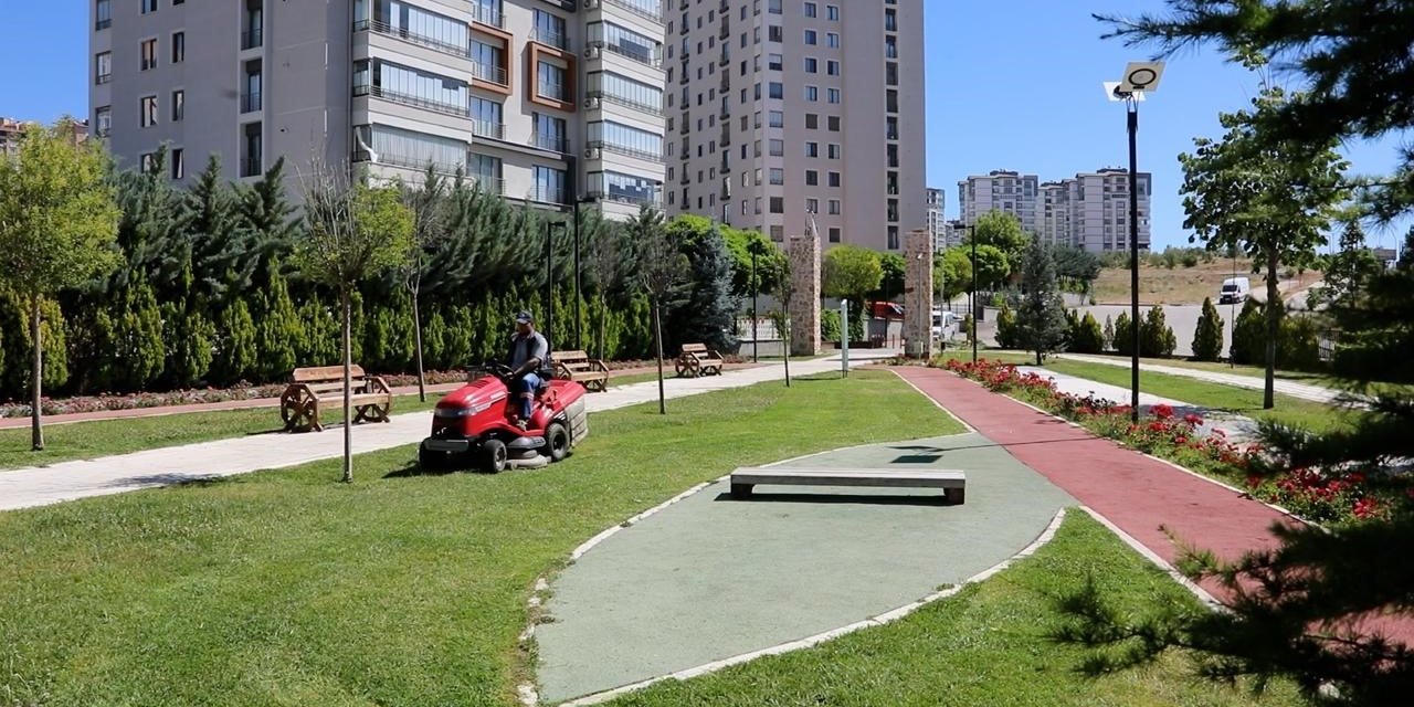 Elazığ’da yeşil alanlarda düzenleme çalışmaları sürüyor