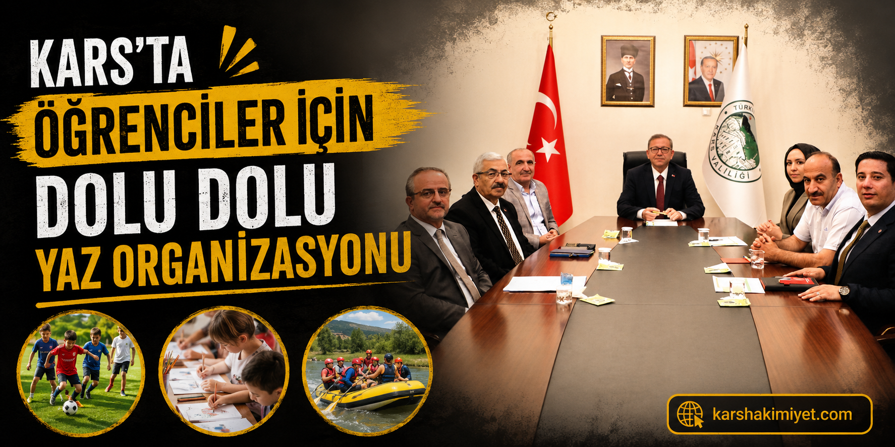 Kars'ta Öğrenciler İçin Dolu Dolu Yaz Organizasyonu