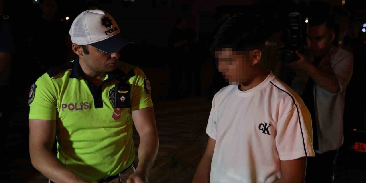 Ehliyetsiz yakalanan 16 yaşındaki çocuk sürücü ve araç sahibine 80 bin lira ceza