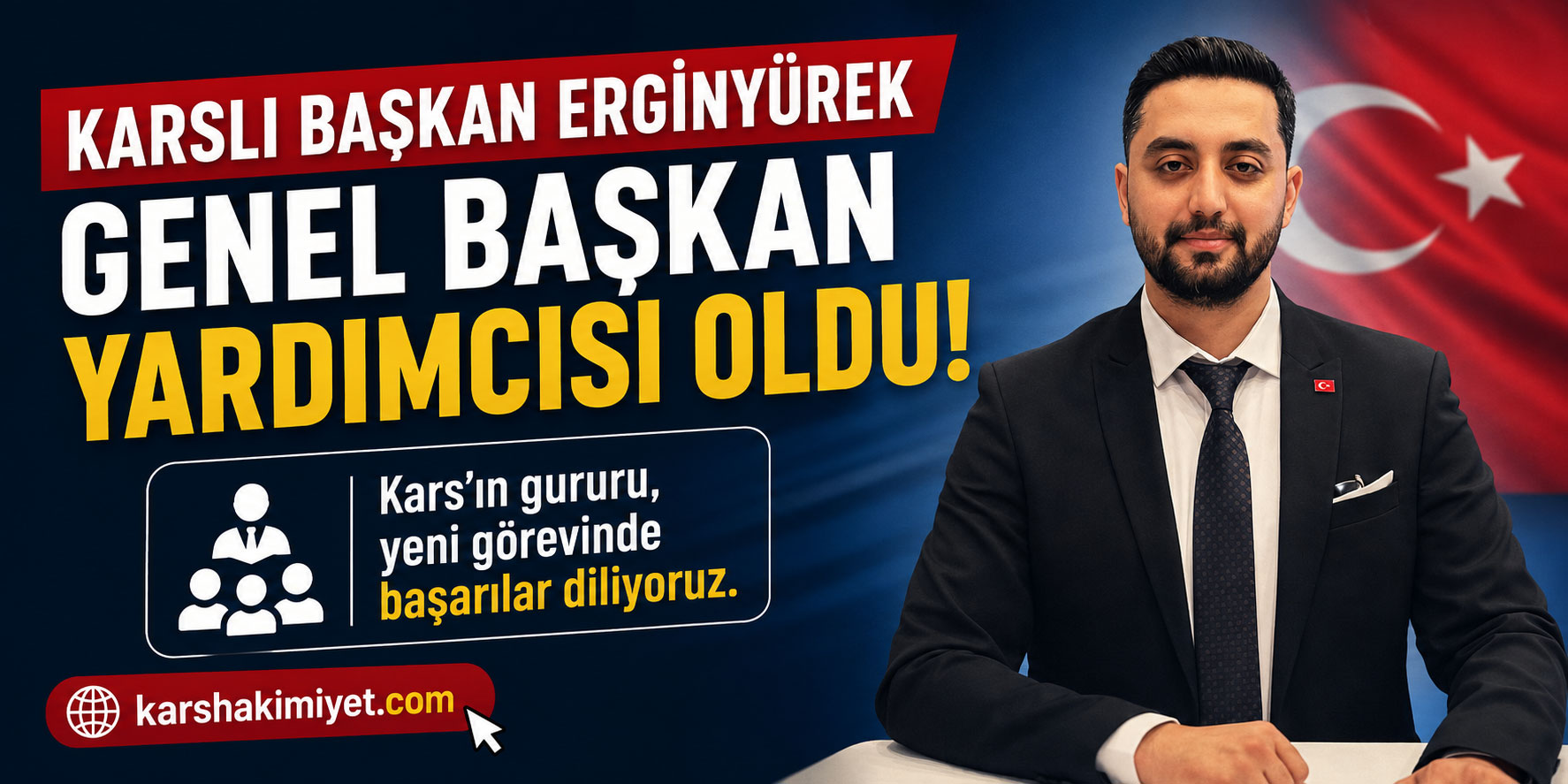 Kars'tan Ankara'ya Büyük Başarı: Hüseyin Erginyürek Genel Başkan Yardımcısı Oldu
