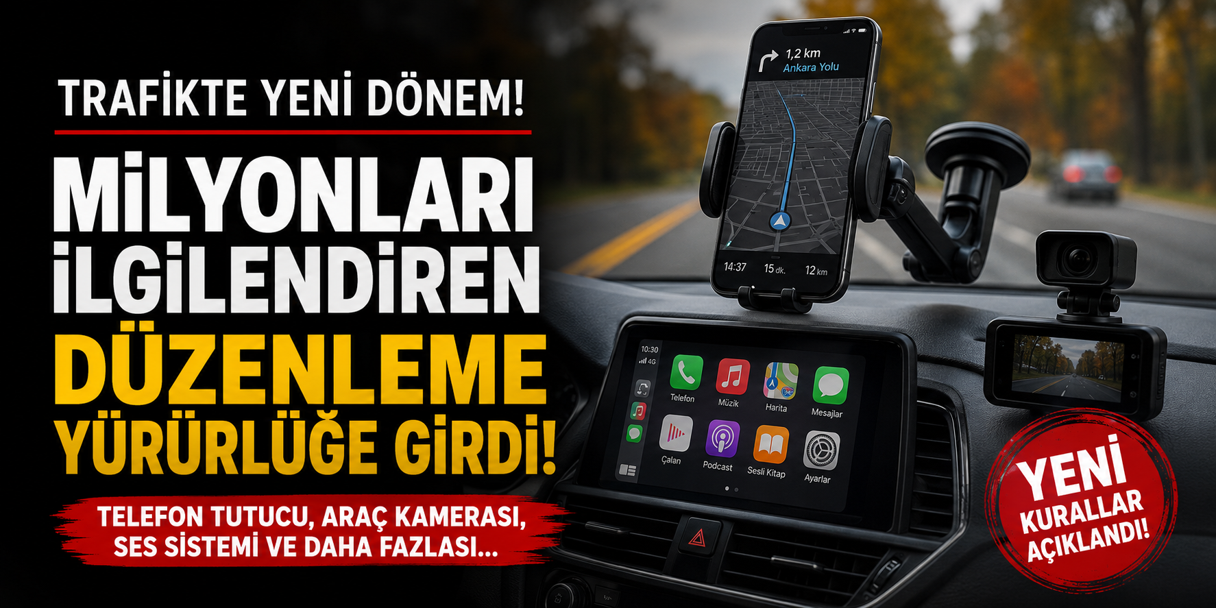 Trafikte Milyonları İlgilendiren Değişiklik! Yeni Kurallar Açıklandı