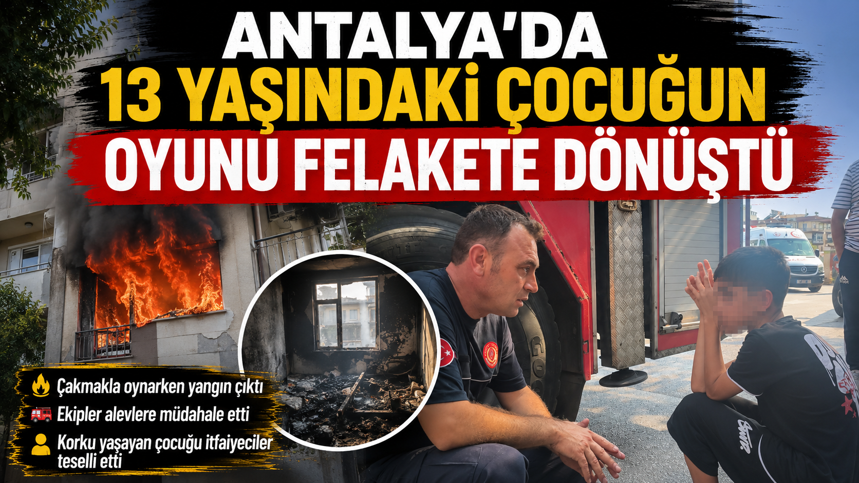 "Antalya'da 13 Yaşındaki Çocuğun Oyunu Felakete Dönüştü"