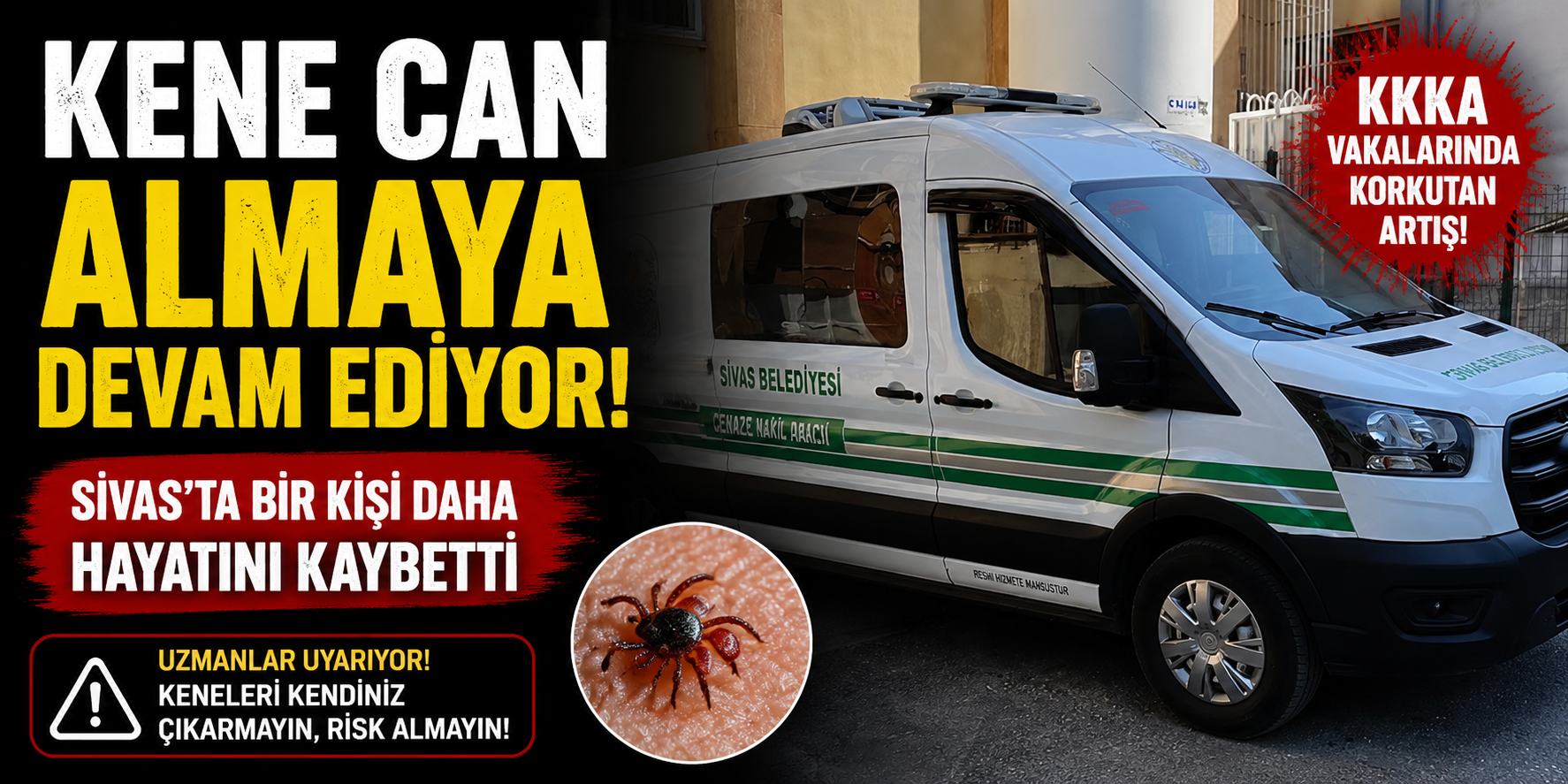 Kene Can Almaya Devam Ediyor: Sivas'ta Bir Kişi Daha Hayatını Kaybetti