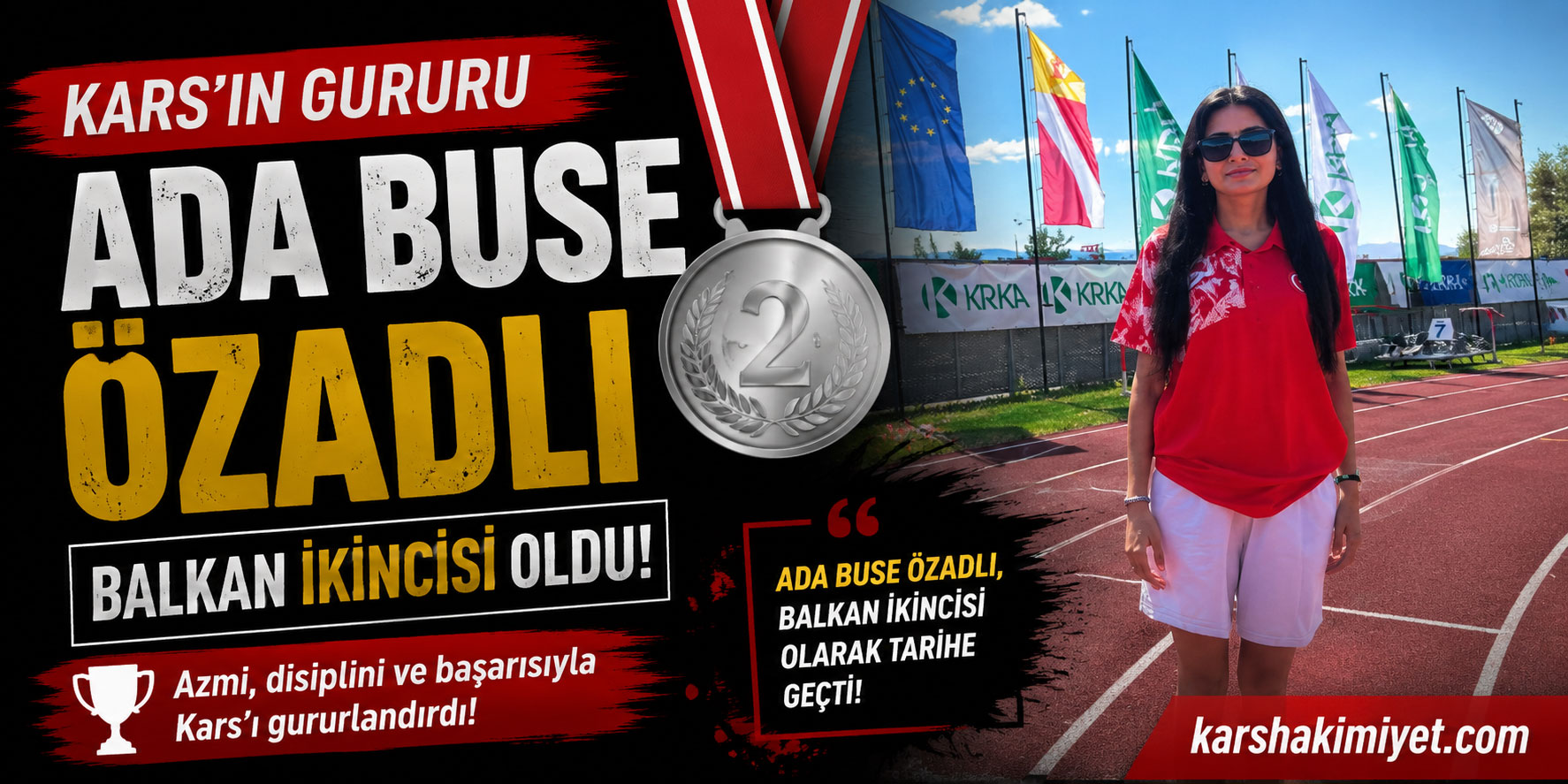 Kars'ın Gururu Ada Buse Özadlı Balkan İkincisi Oldu!