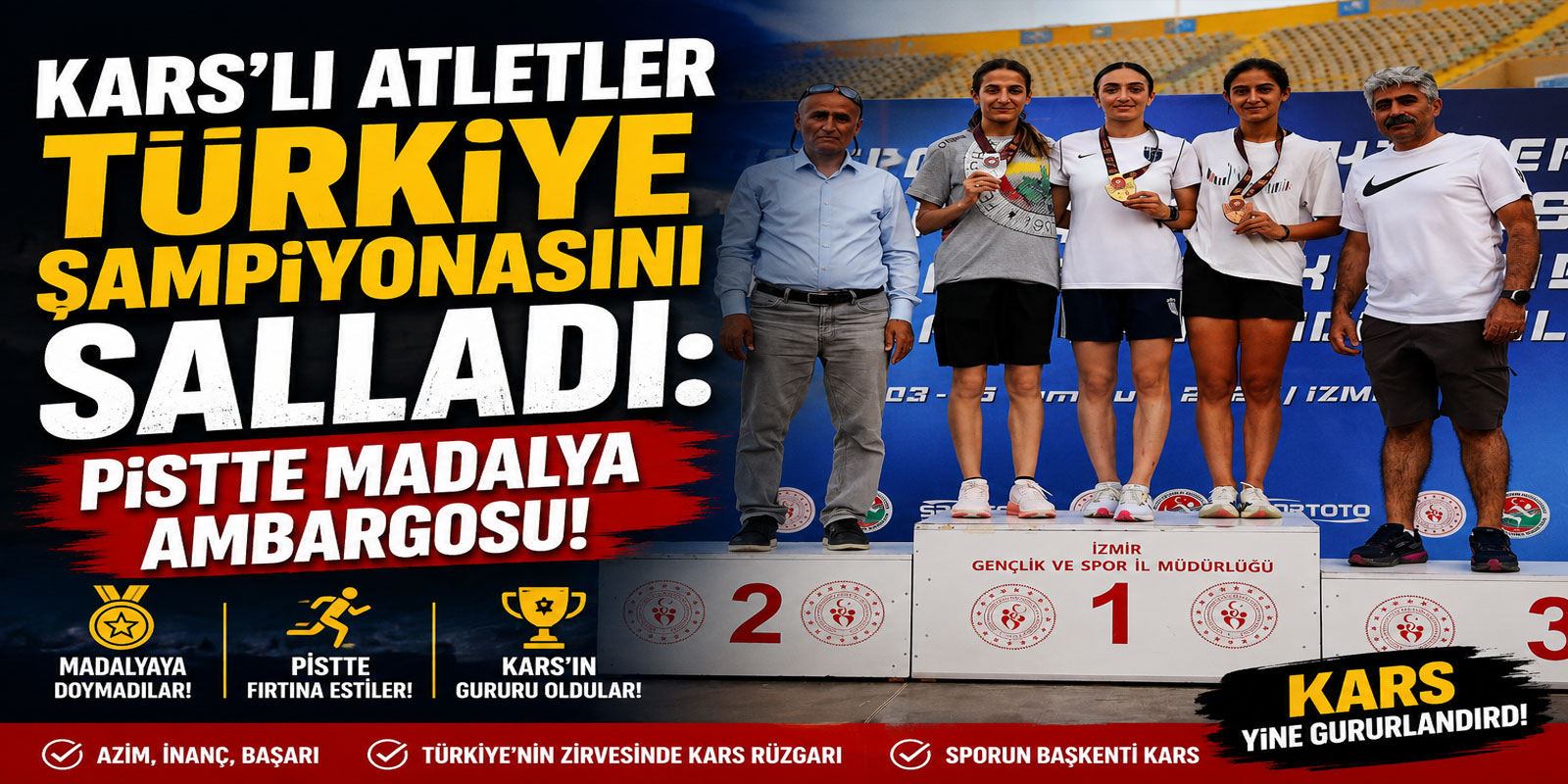 Kars’lı Atletler Türkiye Şampiyonasını Salladı: Pistte Madalya Ambargosu!