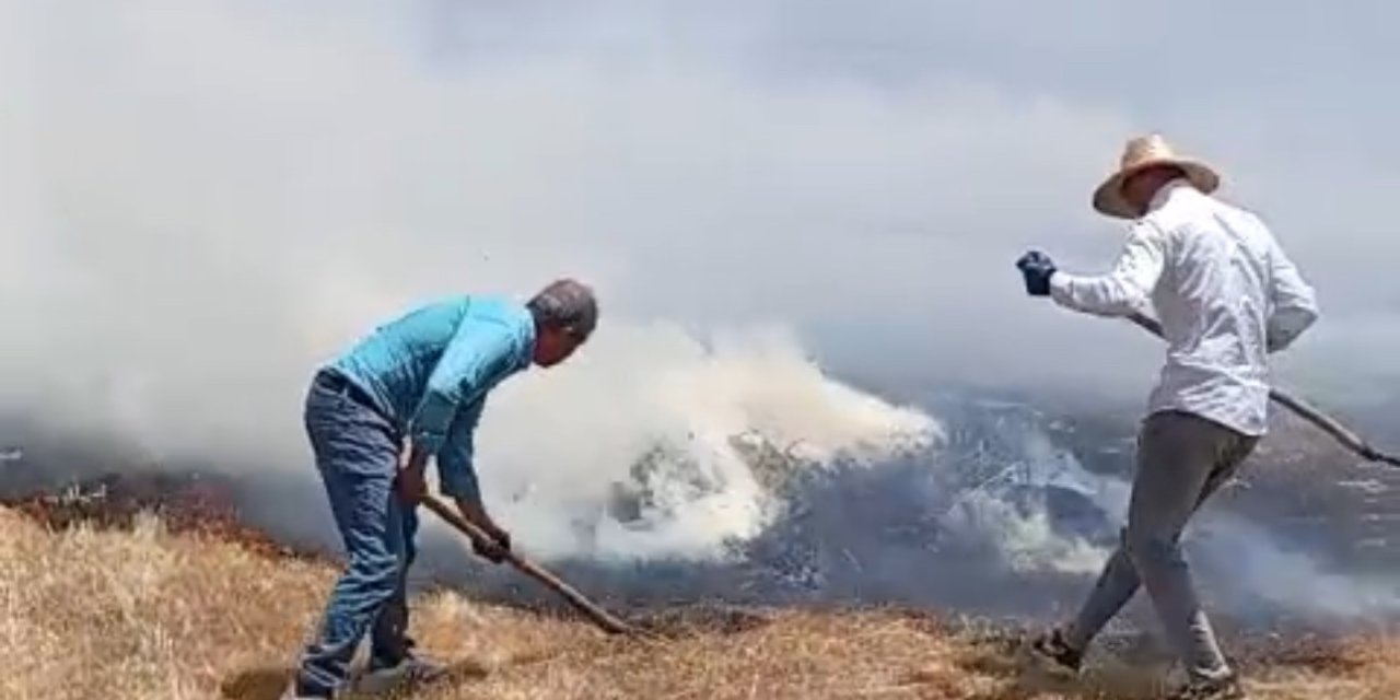 Yüksekova’da bin balya ot kül oldu