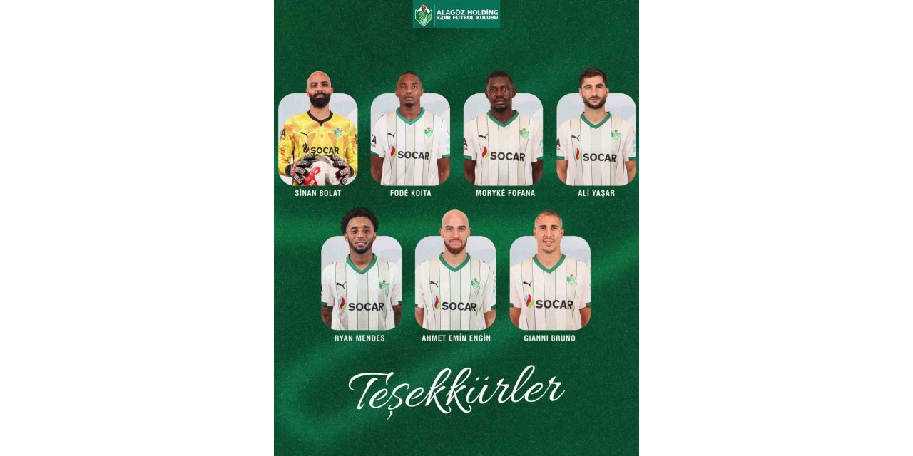 Iğdır FK’da 7 futbolcuyla yollar ayrıldı