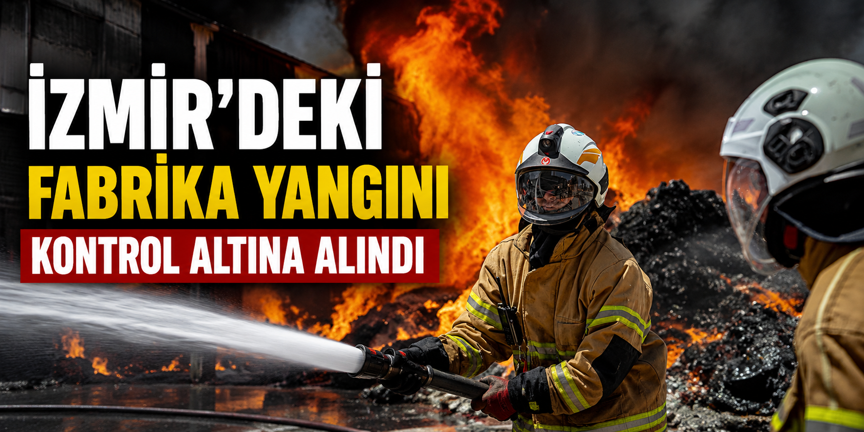 İzmir'deki fabrika yangını kontrol altına alındı