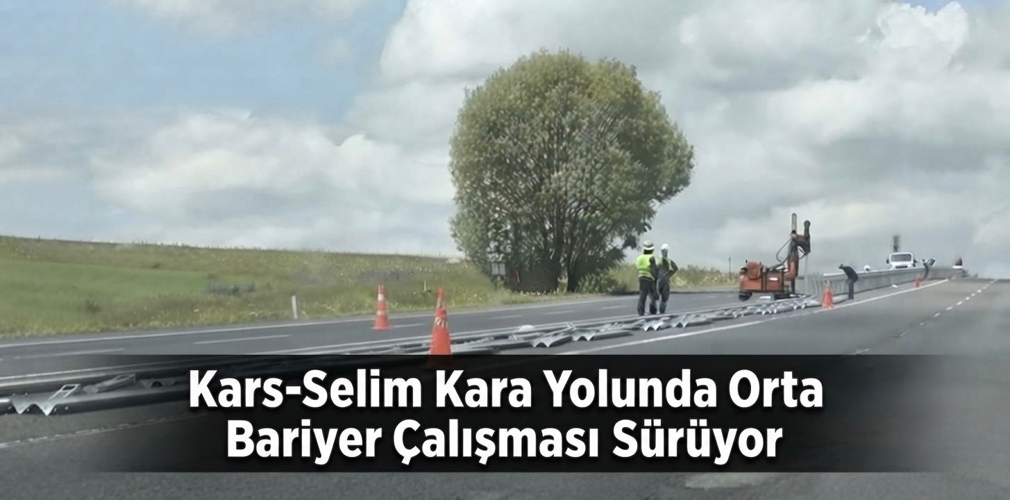 Kars-Selim Kara Yolu'nda Güvenliği Artıracak Çalışma