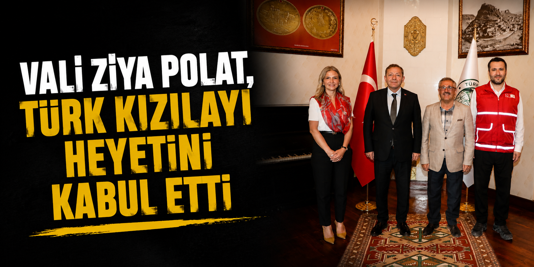 Vali Ziya Polat, Türk Kızılayı Heyetini Kabul Etti