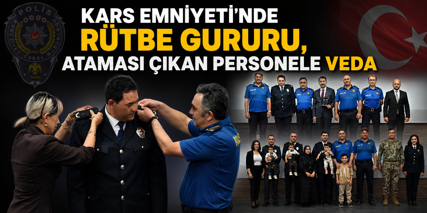 Kars Emniyeti'nde Rütbe Gururu, Ataması Çıkan Personele Veda