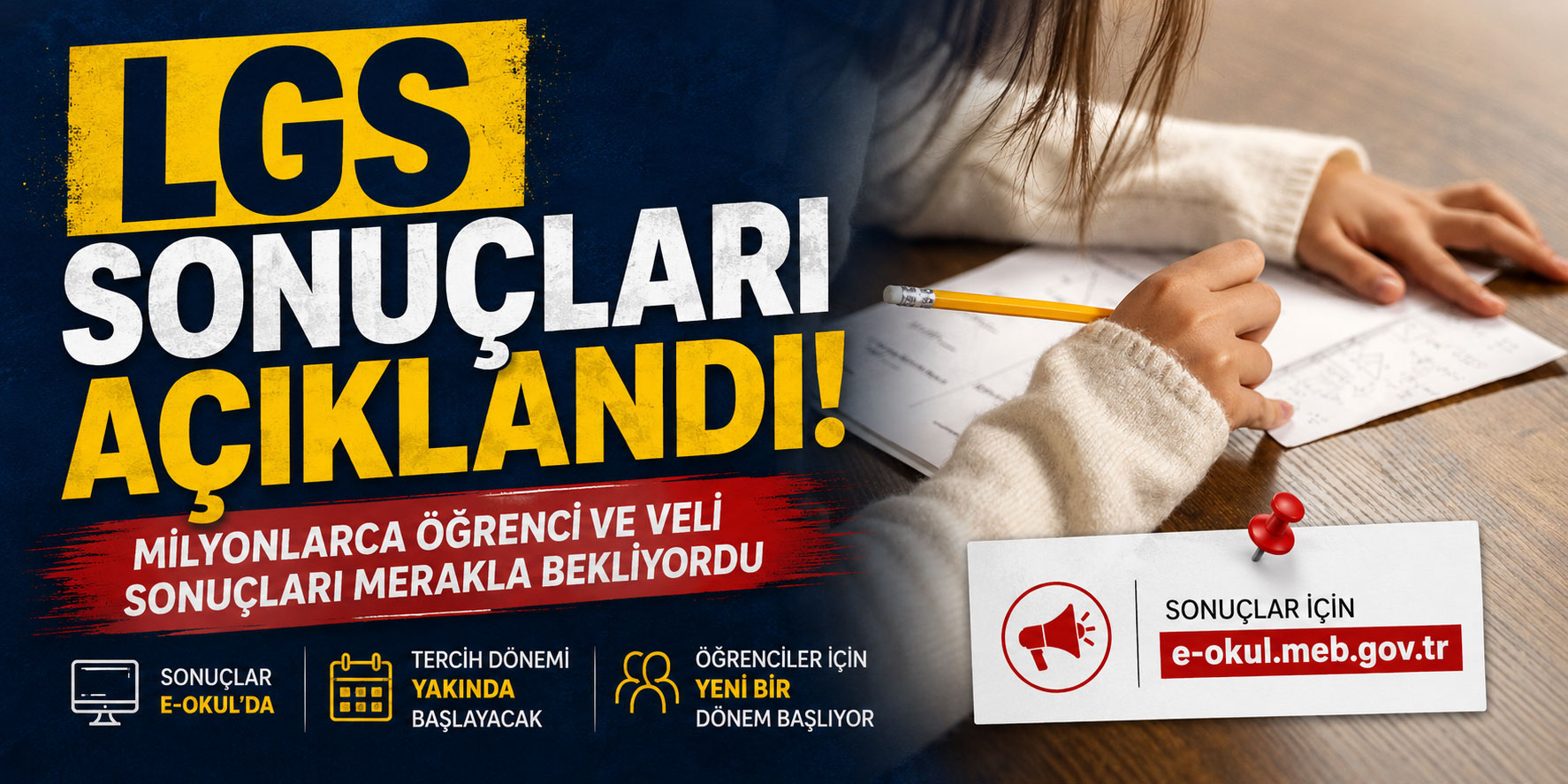 LGS sonuçları açıklandı