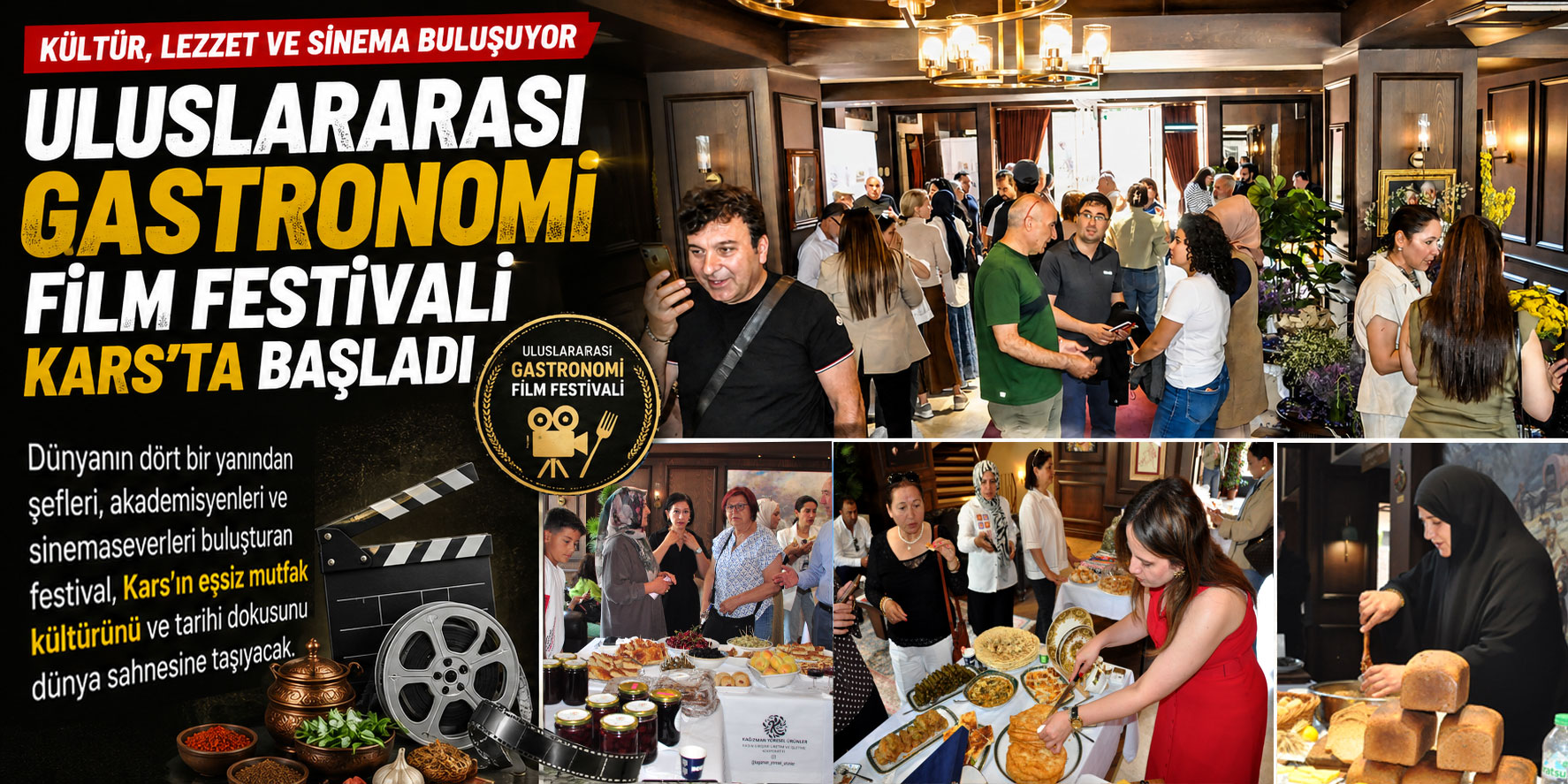 Uluslararası Gastronomi Film Festivali Kars’ta başladı