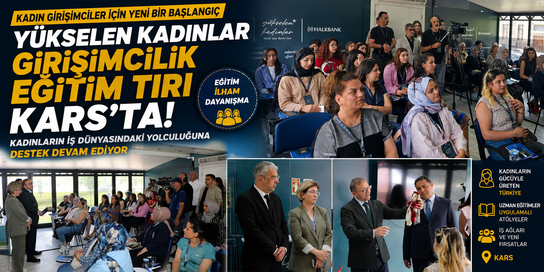 Yükselen Kadınlar Girişimcilik Eğitim Tırı Kars'ta