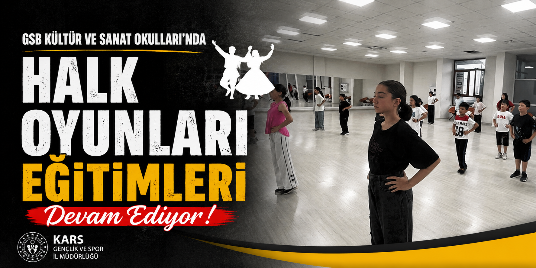 GSB Kültür ve Sanat Okulları'nda Halk Oyunları Eğitimleri Sürüyor