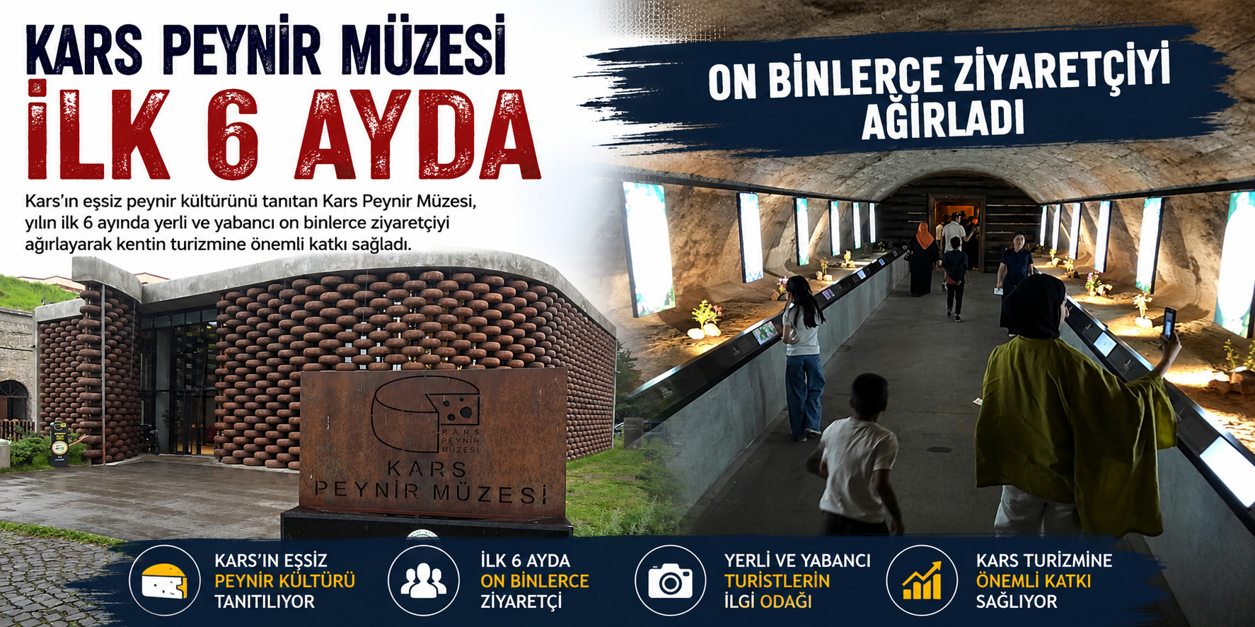 Kars Peynir Müzesi ilk 6 ayda 60 bin ziyaretçiyi ağırladı