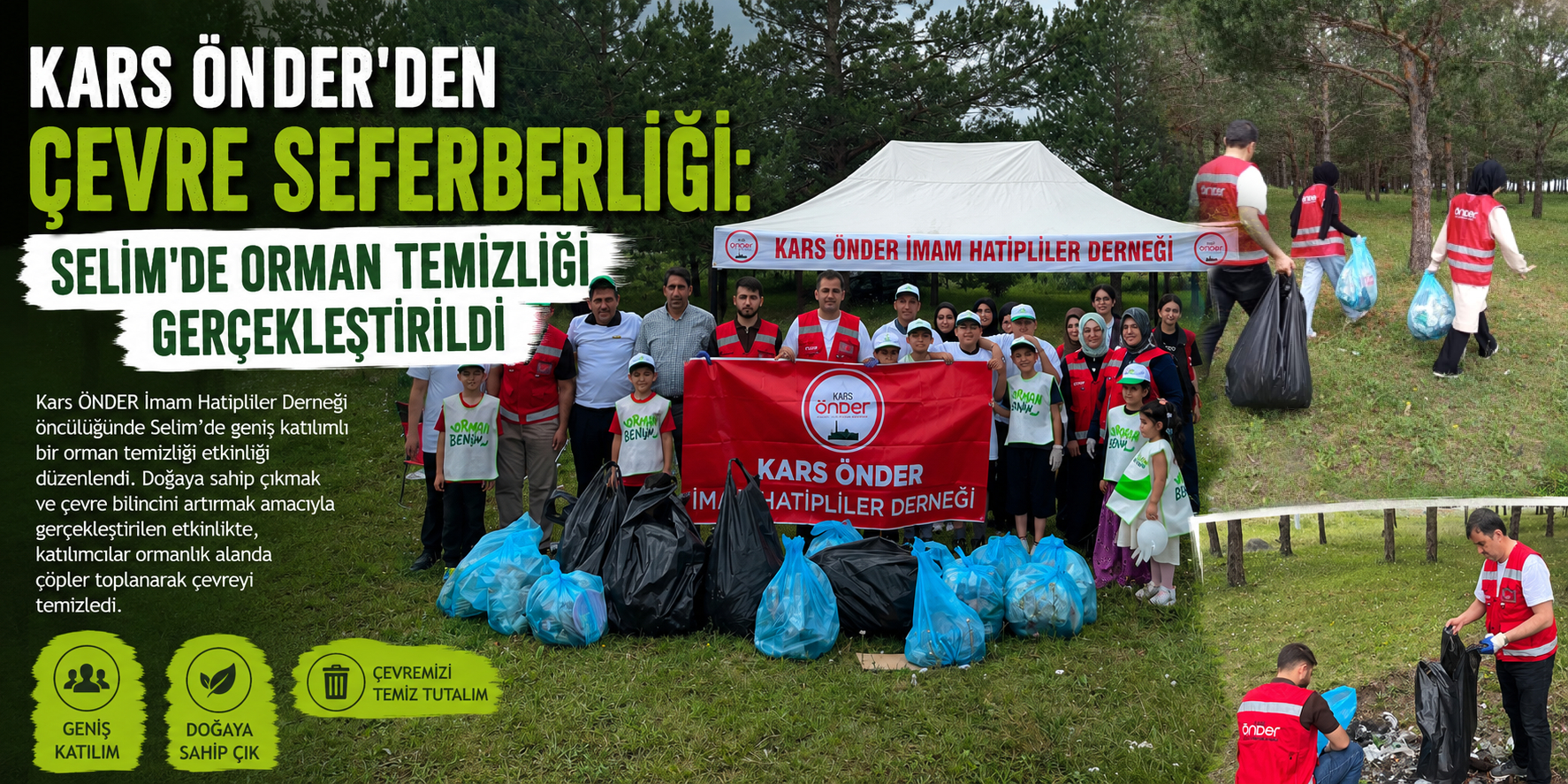 Kars ÖNDER’den Çevre Seferberliği: Selim’de Orman Temizliği Gerçekleştirildi