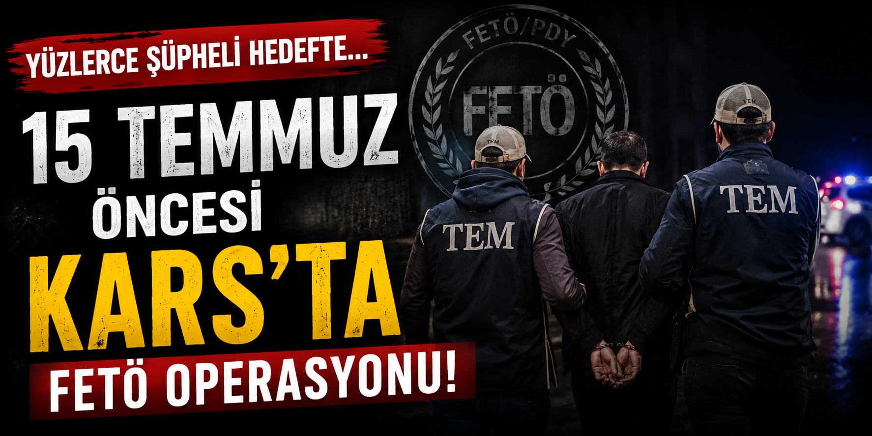 Yüzlerce Şüpheli Hedefte... 15 Temmuz Öncesi Kars'ta FETÖ Operasyonu!