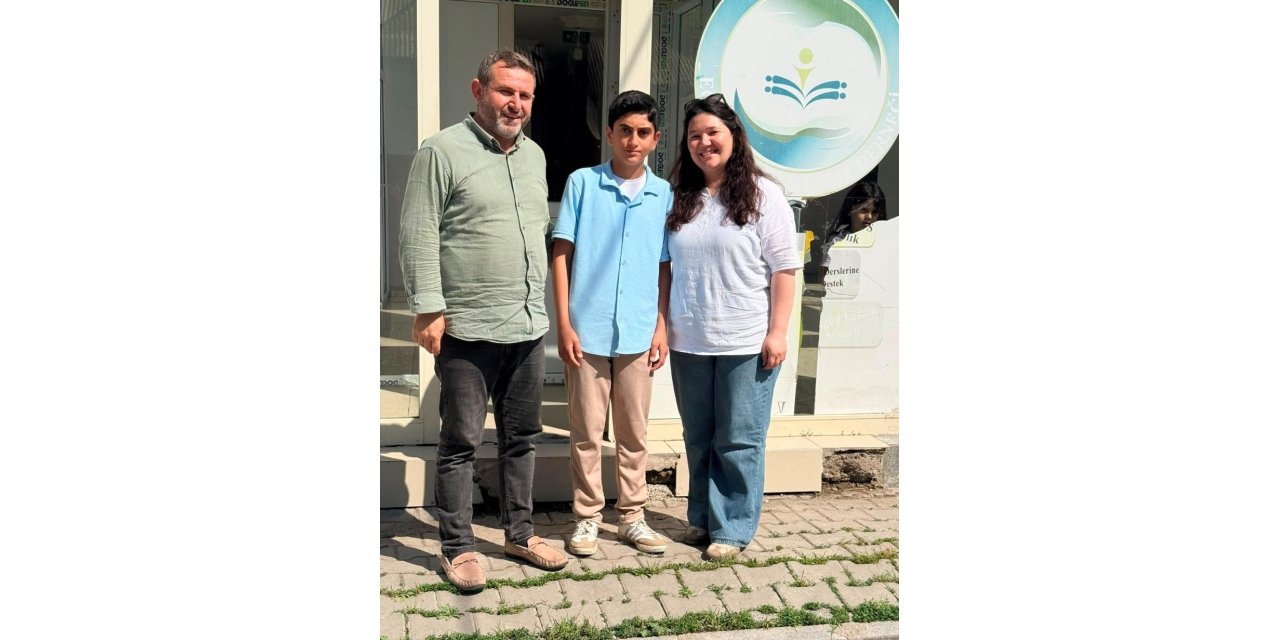 LGS’de Ağrı il birincisi olan Muhammed Yusuf Işık Patnos’un gururu oldu