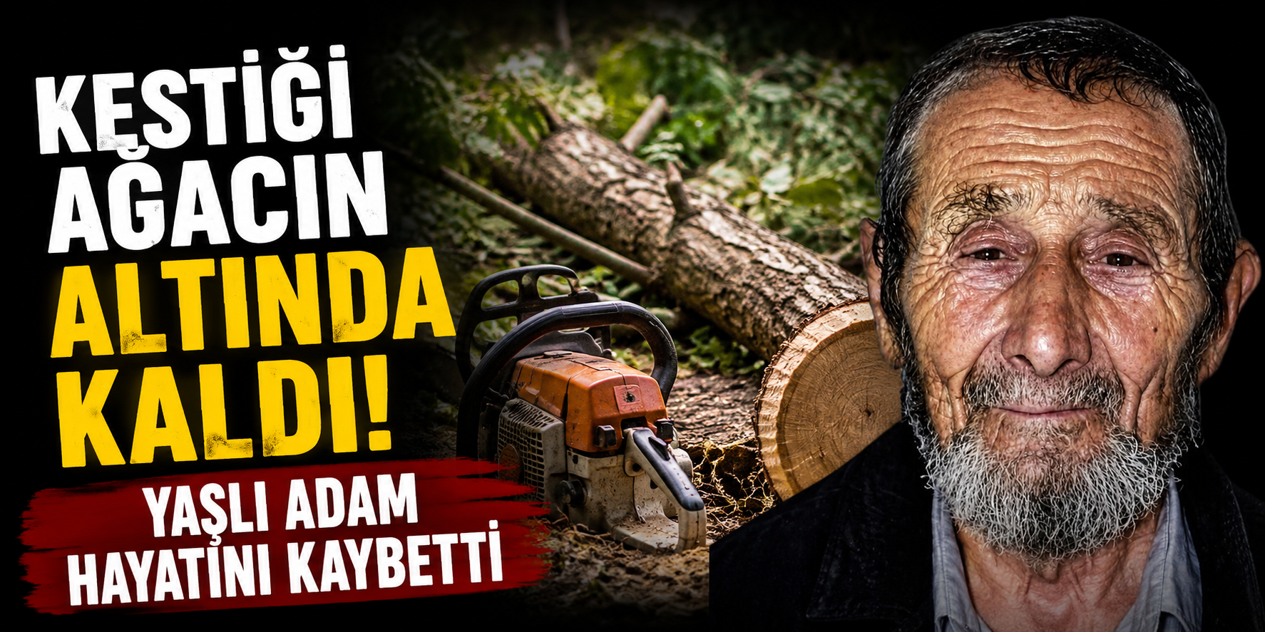 Kestiği Ağacın Altında Kaldı, Hayatını Kaybetti