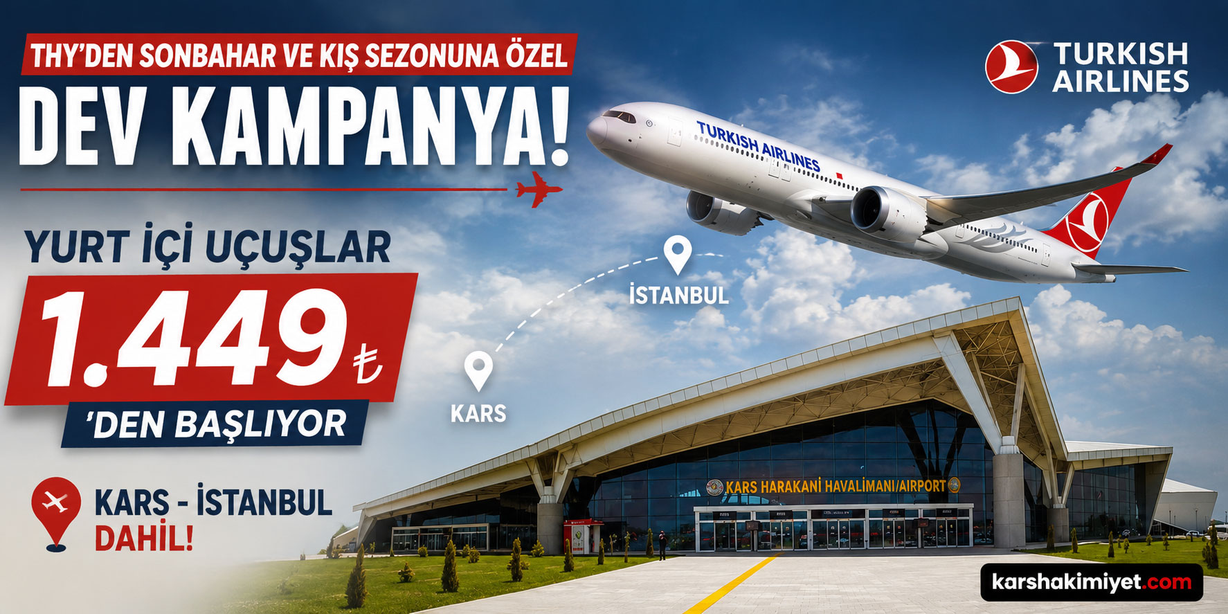 THY’den Sonbahar Ve Kış Sezonuna Özel Dev Kampanya: Yurt İçi Uçuşlar 1.449 TL’den Başlıyor