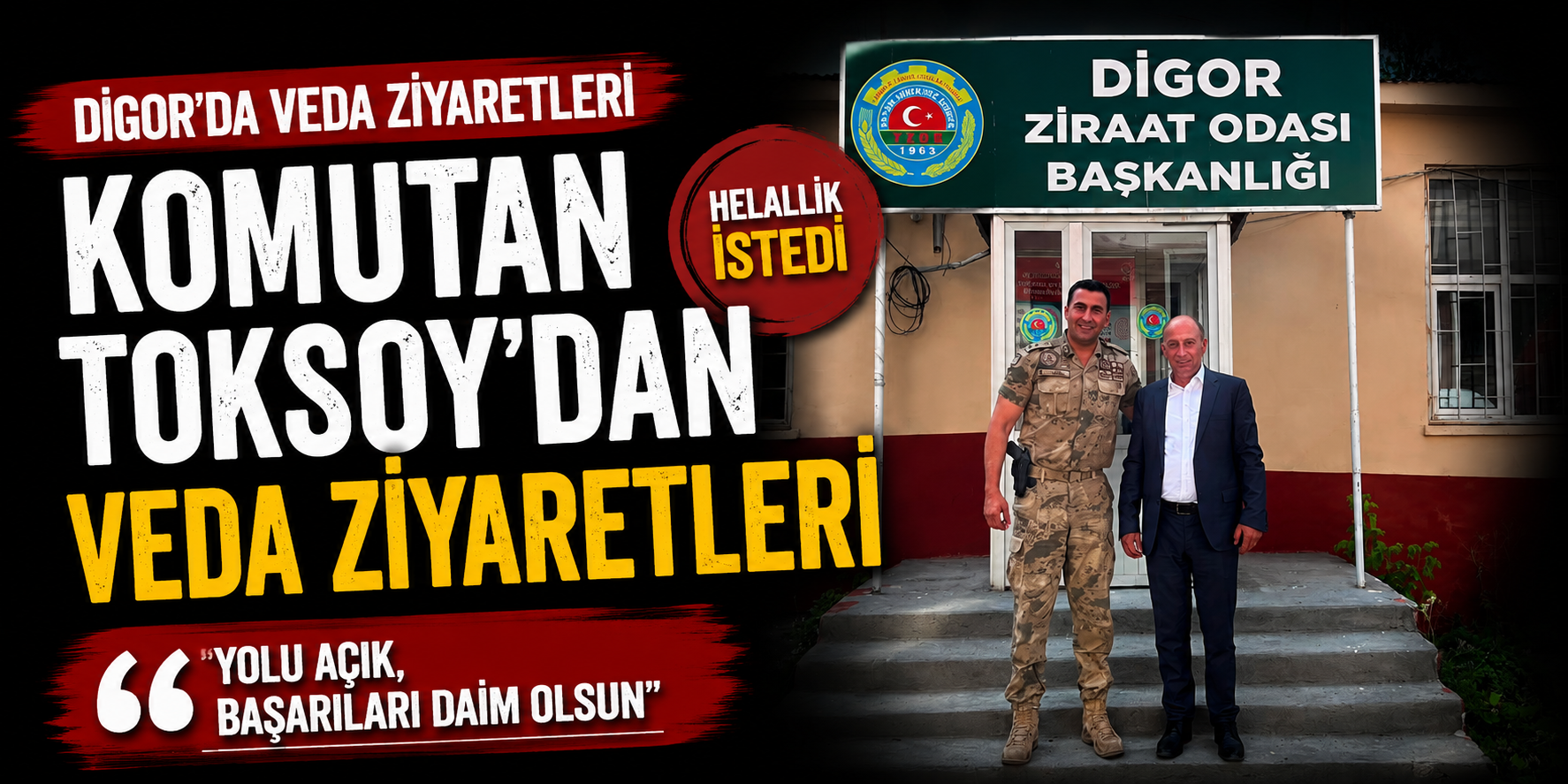 Digor İlçe Jandarma Komutanı Toksoy'dan Veda Ziyaretleri