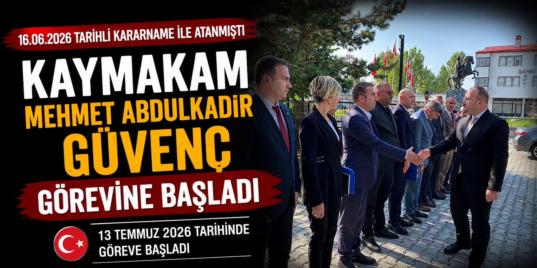Kaymakam Mehmet Abdulkadir Güvenç Görevine Başladı