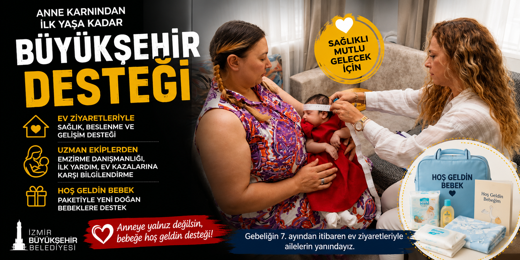 Anne Karnından İlk Yaşa Kadar Büyükşehir Desteği