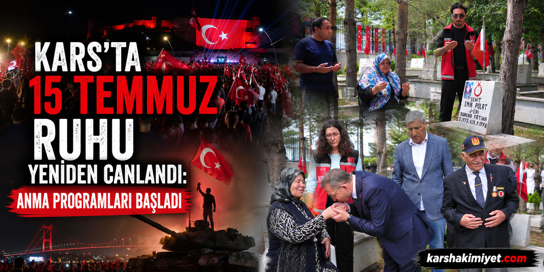 Kars’ta 15 Temmuz Ruhu Yeniden Canlandı: Anma Programları Başladı