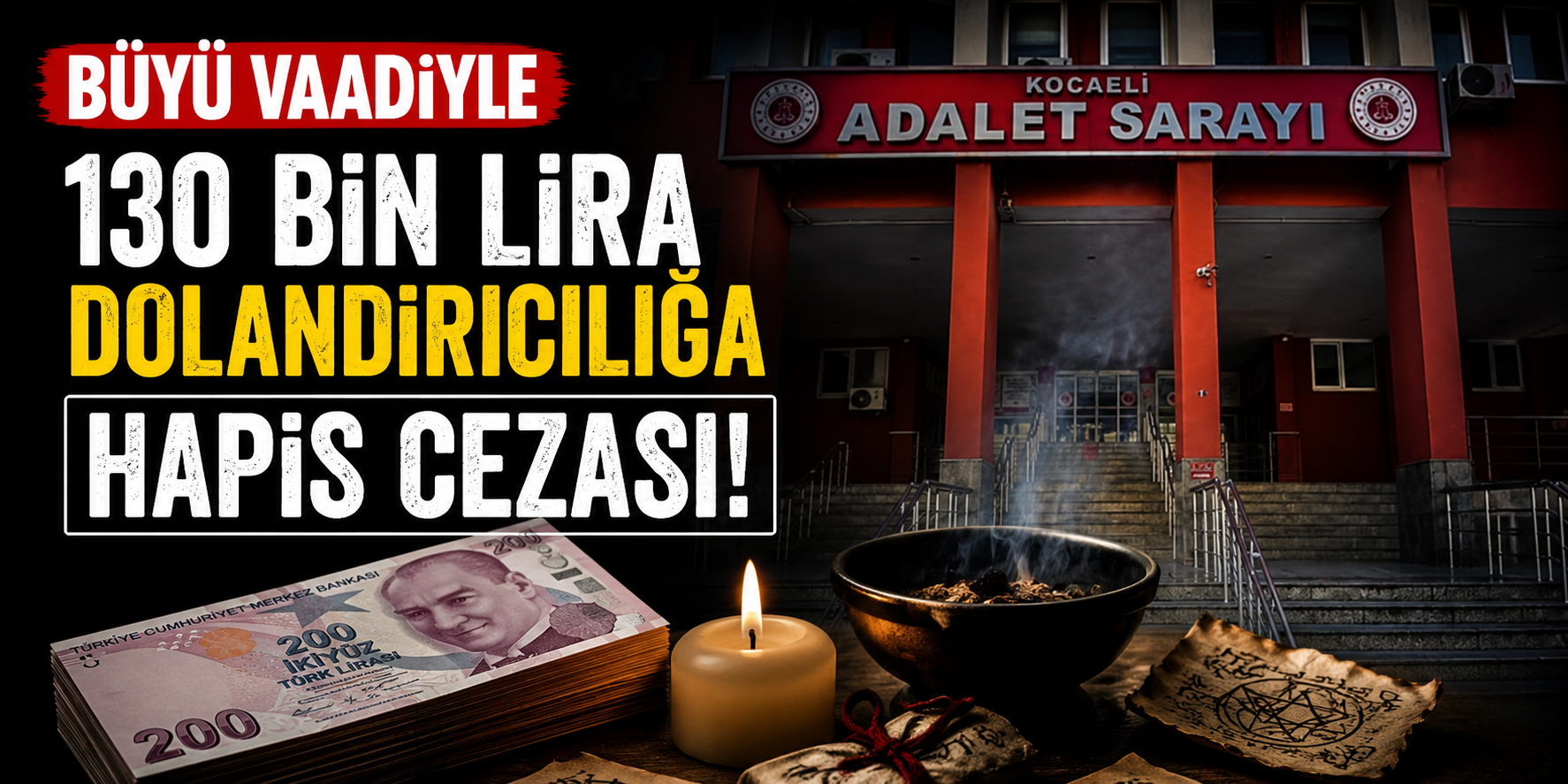 Büyü Vaadiyle 130 Bin Lira Dolandırıcılığa Hapis Cezası