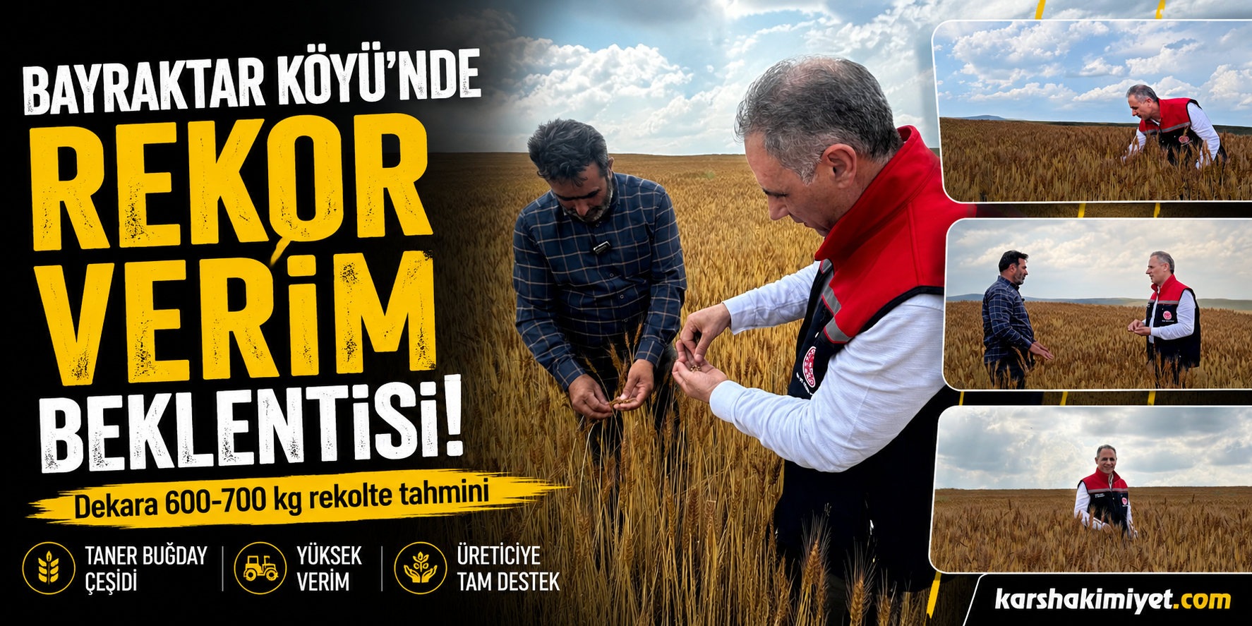 Bayraktar Köyü'nde Rekor Verim Beklentisi